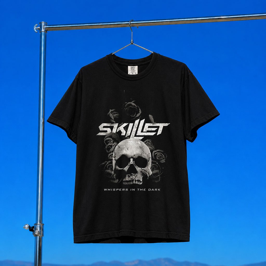 Skillet Merch 2026 Whispers In The Dark T-Shirt Best Gifts For Rock Music Lovers