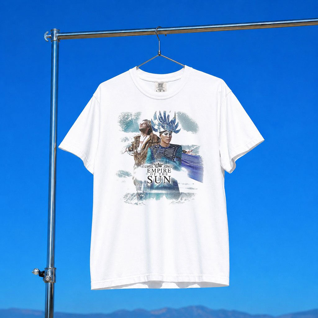 Empire Of The Sun Merch 2026 White Ice On The Dune T-Shirt Gift For EDM Duo Fans