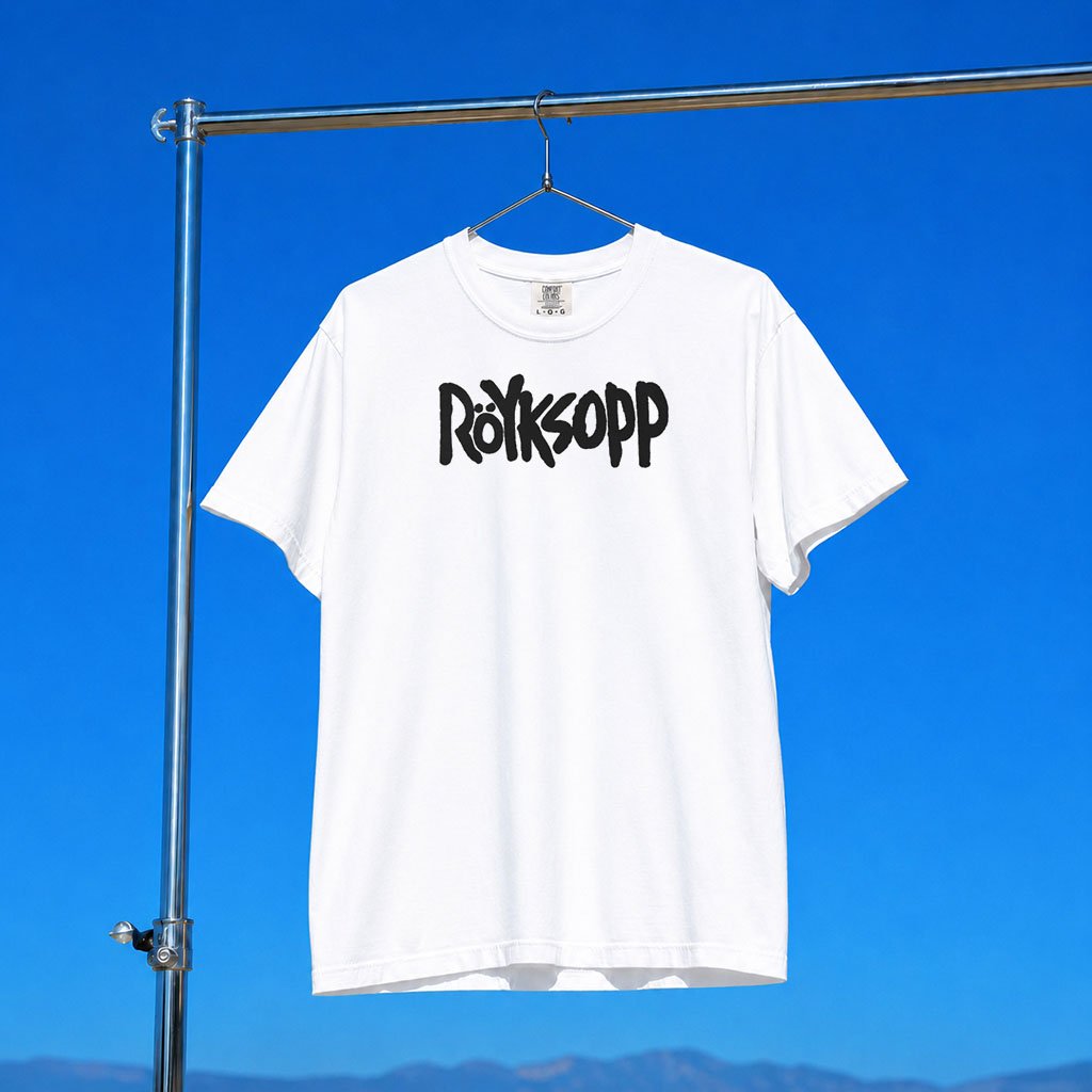 Royksopp Merch 2026 Royksopp Logo T-Shirt White Present For Electronic Duo Fans