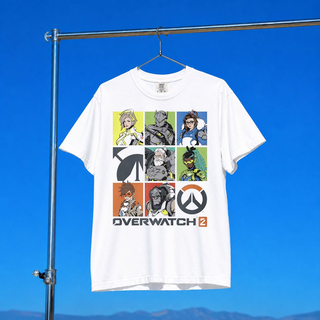 Overwatch Merch 2026 Overwatch Video Game Characters T-Shirt White Gift For Gamers