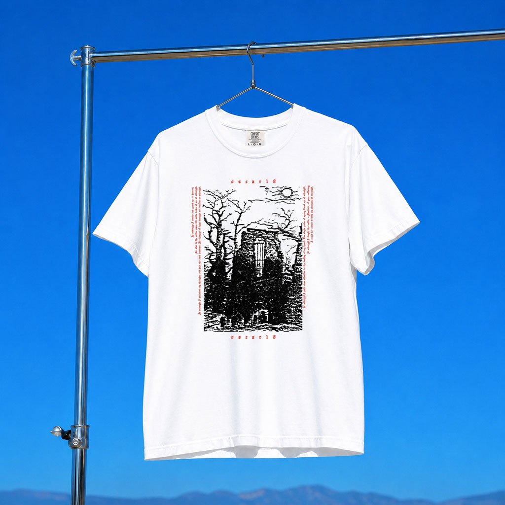 Real Haunted Mound Merch 2026 Oscar18 White T-Shirt Cool Gifts For Music Lovers