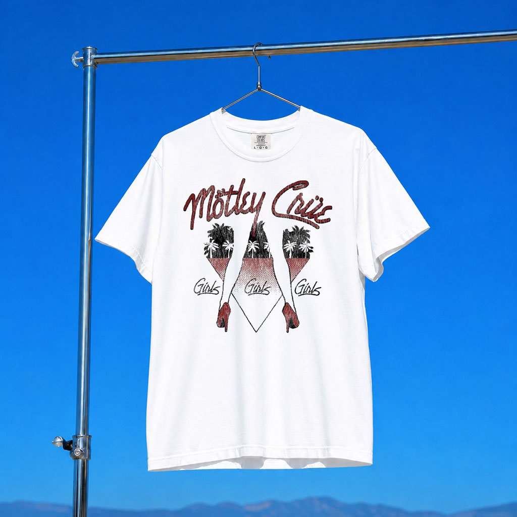 Motley Crue Merch 45th Anniversary Girls Girls Girls T-Shirt 2026 Gift For Band Fans