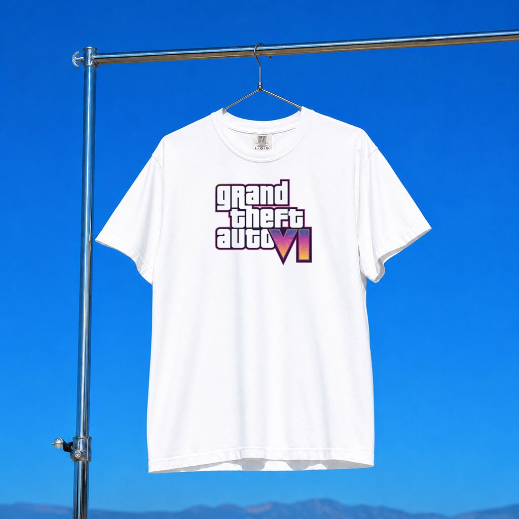 GTA 6 Merch 2026 Grand Theft Auto VI T-Shirt White Gift For Him Her