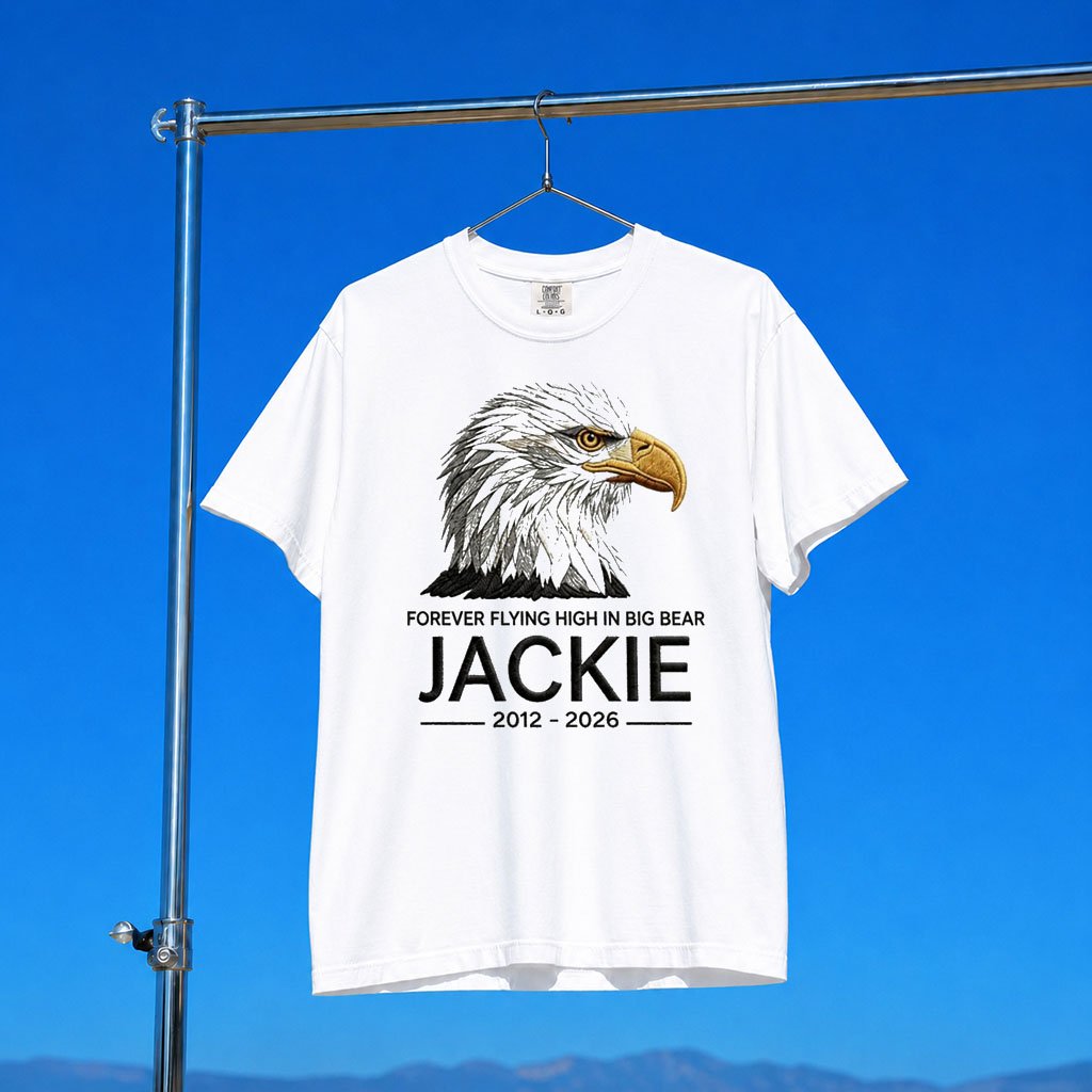 Jackie Big Bear Merch Eagle Forever Flying High In Big Bear Jackie 2012 2026 Shirt Gift Ideas