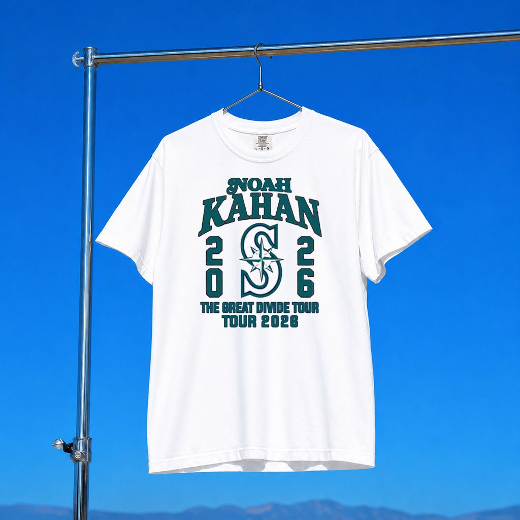 Noah Kahan X Seattle Mariners Merch August 30 31 2026 T-Shirt The Great Divide Tour Merch Gifts