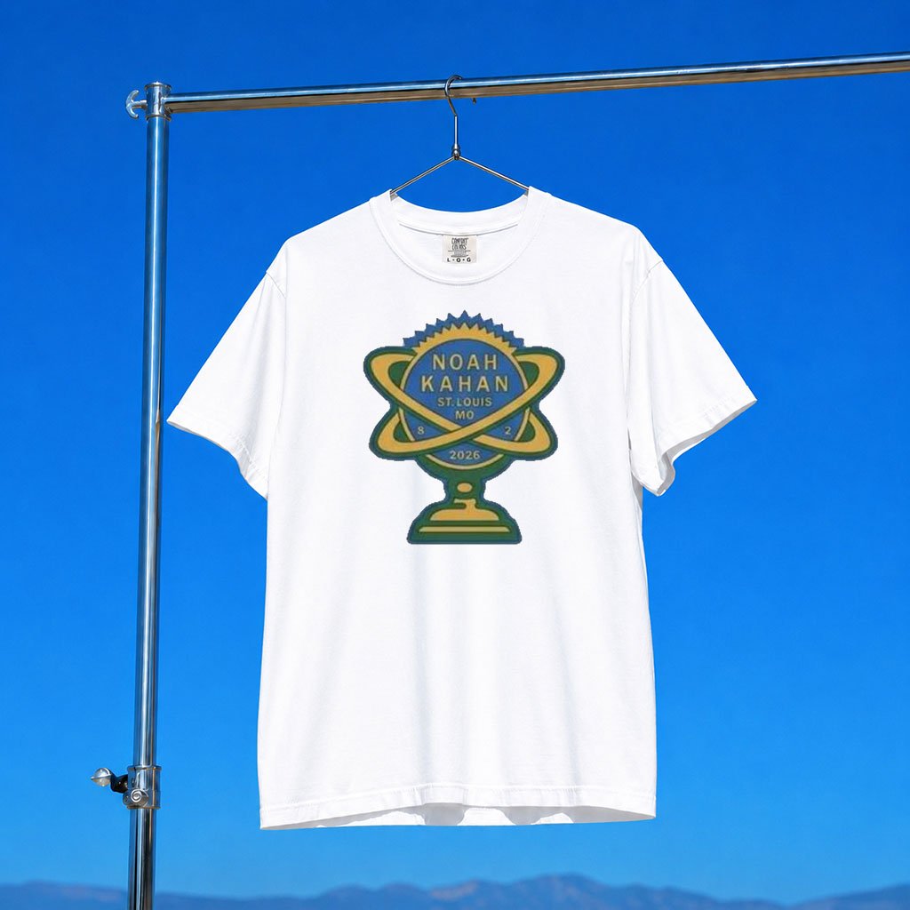 Noah Kahan Merch 2026 NK The Great Divide Tour At Busch Stadium St Louis MO T-Shirt White