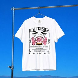 Qveen Herby Merch 2026 High Priestess T-Shirt White Isle Of Qveen Shirt Gift For Rapper Fans