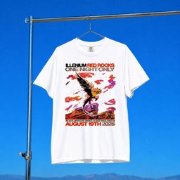 Illenium Merch 2026 Illenium Red Rocks One Night Only Tour August 19 2026 T-Shirt Gift For Fans