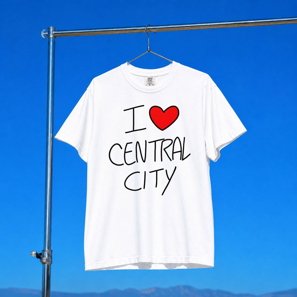 Mashed Merch 2026 I Love Central City T-Shirt White Unique Gift For Brothers