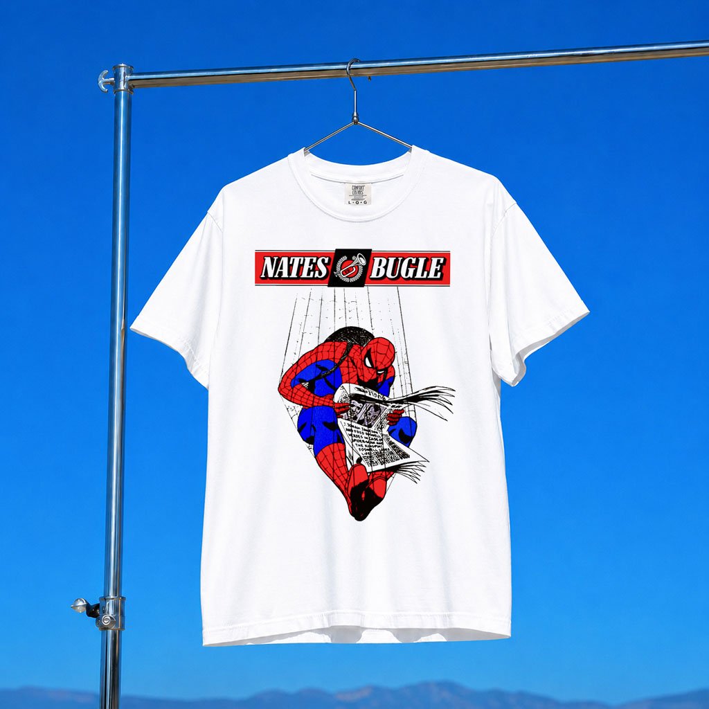 ItsbyNate Merch 2026 Nate_s Bugle T-Shirt Spider-Man Merch Gift For Brothers