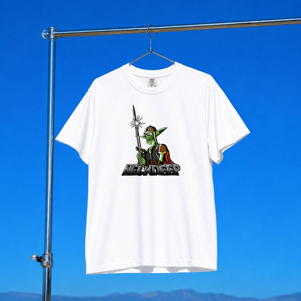 Neck Deep Merch 2026 Goblin Swordsman T-Shirt Music Related Gifts For Guys