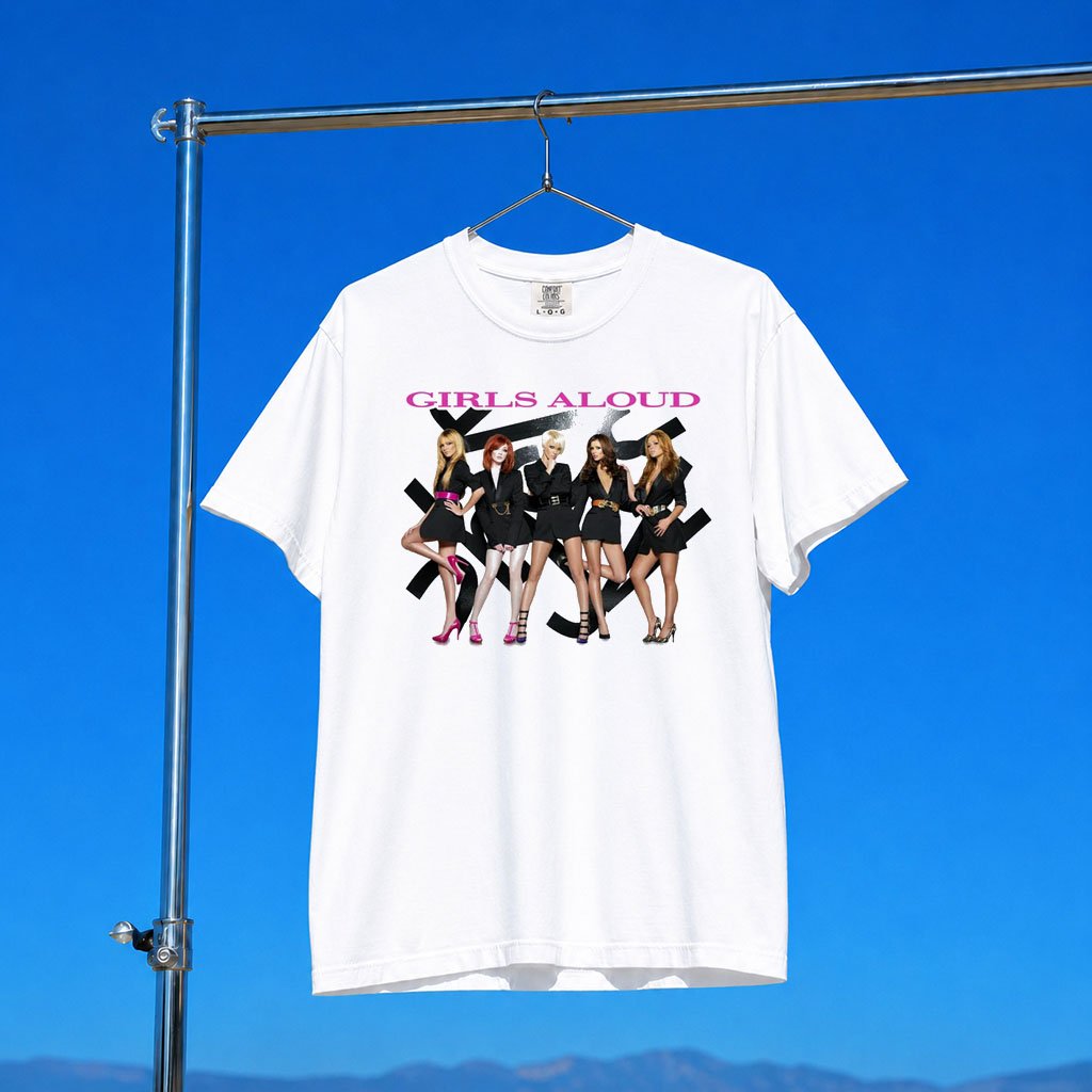 Girls Aloud Merch 2026 Wall Photo White T-Shirt Present For Pop Music Lovers