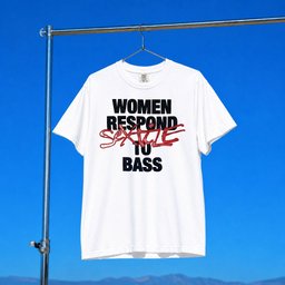 Sextile Merch 2026 Women Respond To Bass T-Shirt Cool Gifts For Music Lovers