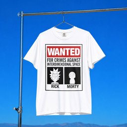 Rick And Morty Merch 2026 Wanted For Crimes Against Interdimensional Space Shirt Movie Fan Gift