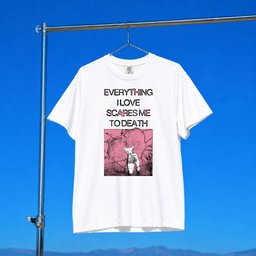 Get A Real Job Kid Merch 2026 Everything I Love Scares Me To Death T-Shirt Gift For Him