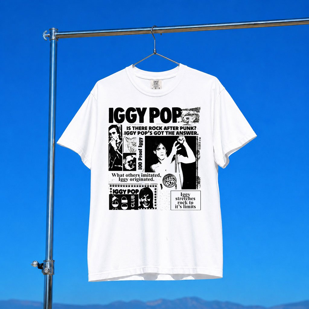 Iggy Pop Merch 2026 News Headline T-Shirt Iggy Pop Shirt Gift For Music Lovers