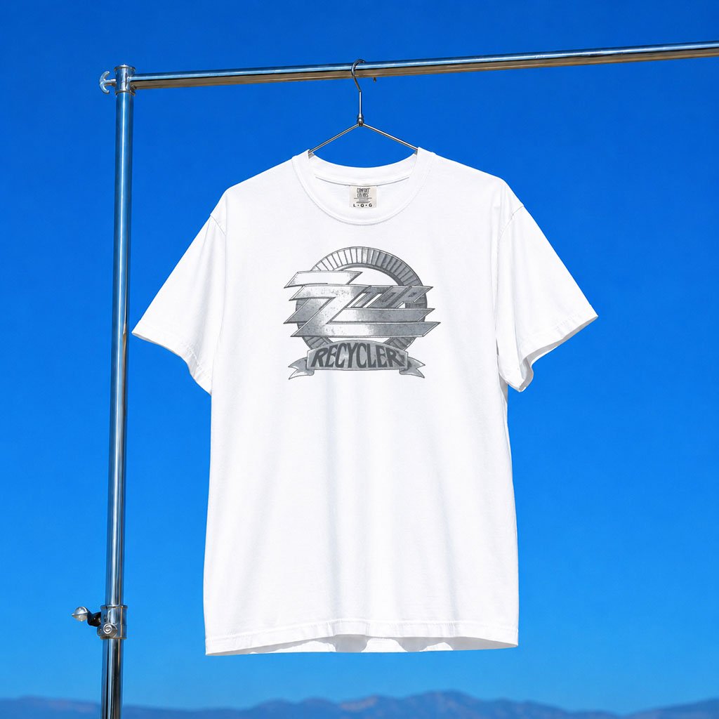 ZZ Top Merch 2026 Recycler Emblem T-Shirt Music Related Gifts For Guys