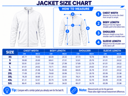 Baltimore Ravens | Premium NFL Game Day Team Spirit Full-Zip Casual Jacket TD size chart