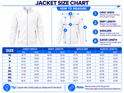 Oregon Ducks | Premium NCAA Team Spirit Full-Zip Casual Jacket TD size chart