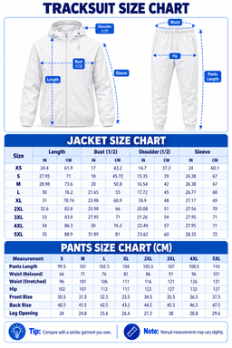 Kansas State Wildcats | Premium NCAA Game Day Varsity Stripe Tracksuit Set TD size chart