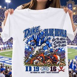 Duke Blue Devils 19 16 Win Over Virginia Cavaliers Game Day Shirt - White