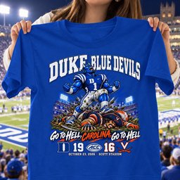 Duke Blue Devils 19 16 Win Over Virginia Cavaliers Game Day Shirt - Royal