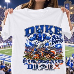 Duke Blue Devils 19 16 Win Over Virginia Cavaliers Game Day Shirt - White