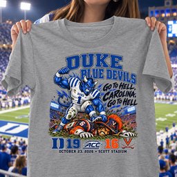 Duke Blue Devils 19 16 Win Over Virginia Cavaliers Game Day Shirt - Sport Grey