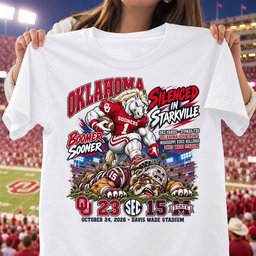 Oklahoma Sooners Silenced In Starkville 23 15 Game Day Shirt - White