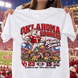 Oklahoma Sooners 23 15 Win Over Mississippi State Bulldogs Game Day Shirt - White