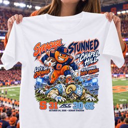 Syracuse Orange Stunned In Chapel Hill 31 30 Game Day Shirt - White
