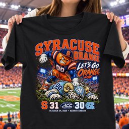 Syracuse Orange 31 30 Win Over North Carolina Tar Heels Game Day Shirt - Black