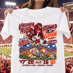 Virginia Tech Hokies Stunned In Clemson 20 16 Game Day Shirt - White