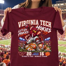 Virginia Tech Hokies 20 16 Win Over Clemson Tigers Game Day Shirt - Maroon