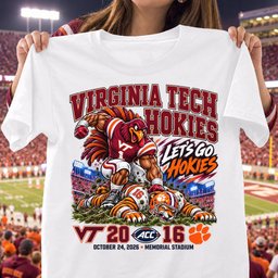 Virginia Tech Hokies 20 16 Win Over Clemson Tigers Game Day Shirt - White