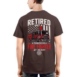 Retired Firefighter At Heart - T-Shirt Hoodie & More