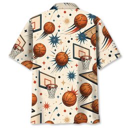 Vintage Basketball Hawaiian Shirt