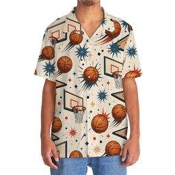 Vintage Basketball Hawaiian Shirt