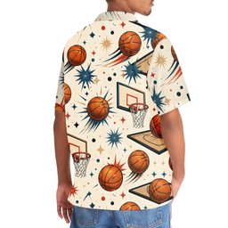 Vintage Basketball Hawaiian Shirt