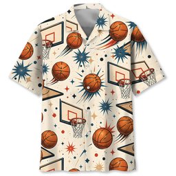 Vintage Basketball Hawaiian Shirt