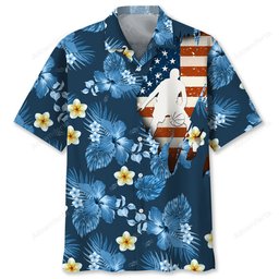 basketball usa tropical hawaiian shirt