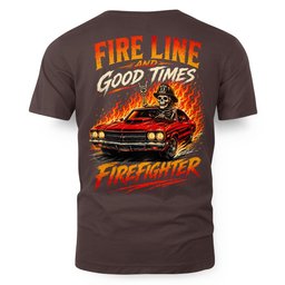 Fire Line Firefighter T-Shirt Hoodie & More