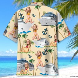 Funny Wife Face Custom Hawaiian Shirt For Husband