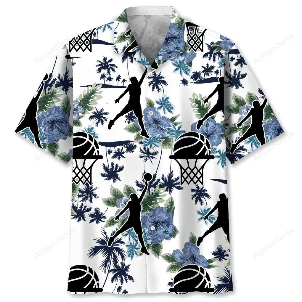 Basketball White Nature Hawaiian Shirt