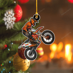 Dirt Bike Personalized Acrylic Ornament
