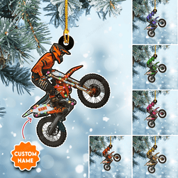 Dirt Bike Personalized Acrylic Ornament