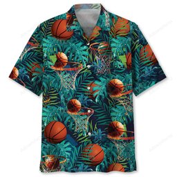 Basketball Tropical Hawaiian Shirt