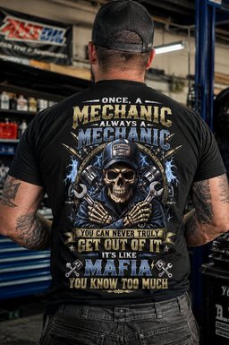 Always A Mechanic - Skull T-Shirt Hoodie & More
