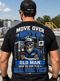 Move Over Boys Real HVAC Tech T-Shirt Hoodie & More