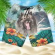 Keeshond - 3D Men's Beach Short